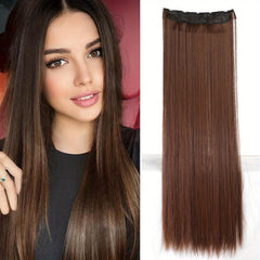 6 Cm Straight Hair Extensions 5 Clips Synthetic Fiber Hair Extensions