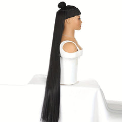6 Cm Straight Hair Extensions 5 Clips Synthetic Fiber Hair Extensions