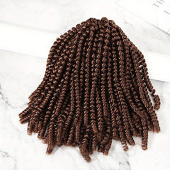 Afro Spring Twist Crochet Hair Extensions 20 Braids Passion Twist