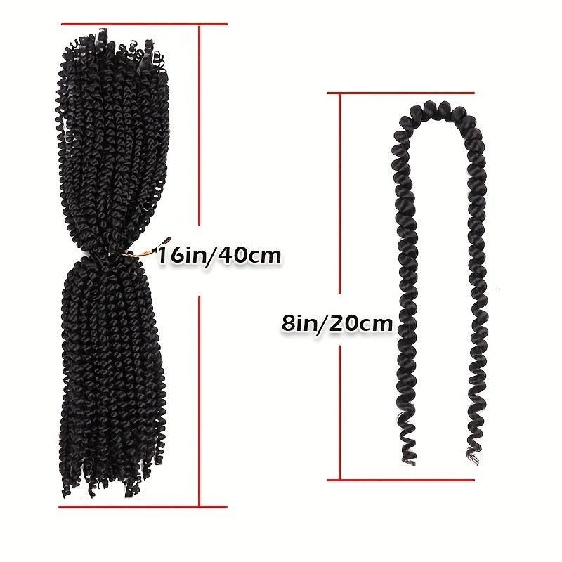 Afro Spring Twist Crochet Hair Extensions 20 Braids Passion Twist