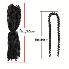 Afro Spring Twist Crochet Hair Extensions 20 Braids Passion Twist