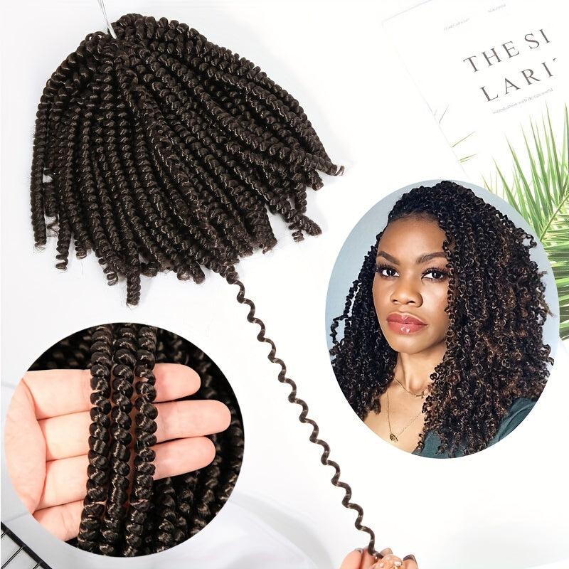 Afro Spring Twist Crochet Hair Extensions 20 Braids Passion Twist