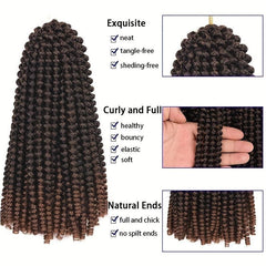 Afro Spring Twist Crochet Hair Extensions 20 Braids Passion Twist