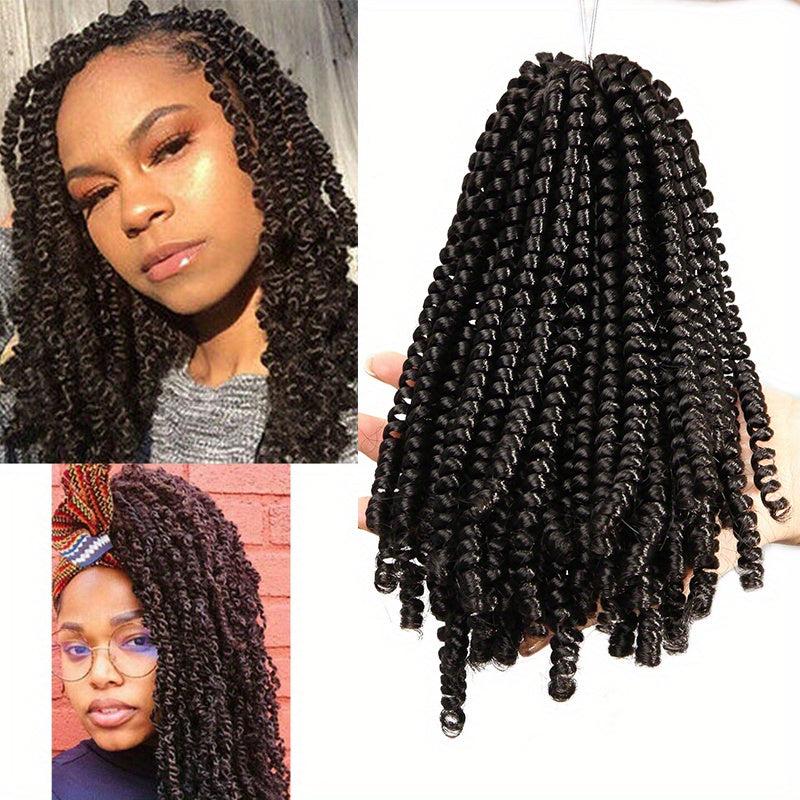 Afro Spring Twist Crochet Hair Extensions 20 Braids Passion Twist