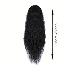 Curly Water Wave Ponytail Clip In Hair Extensions