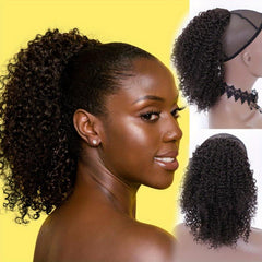 Afro Curly Drawstring Puff Ponytail for Women Natural Hair Clip