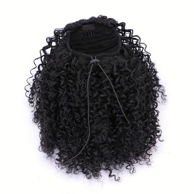 Afro Curly Drawstring Puff Ponytail for Women Natural Hair Clip