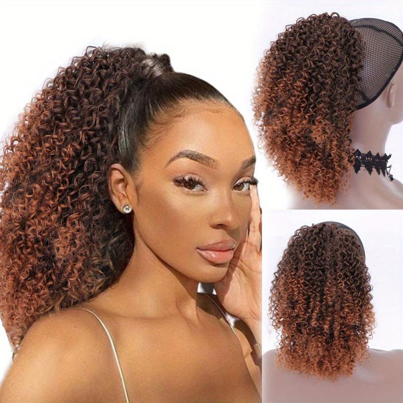 Afro Curly Drawstring Puff Ponytail for Women Natural Hair Clip