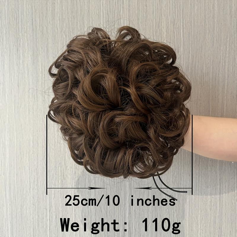 Messy Donut Hair Buns Updo Chignon Clip-In Extensions