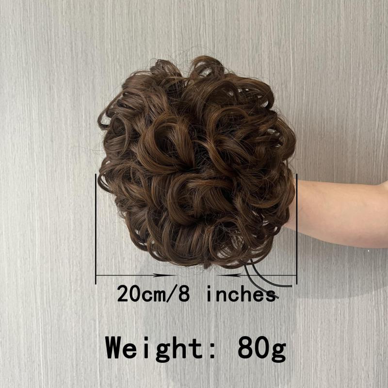 Messy Donut Hair Buns Updo Chignon Clip-In Extensions