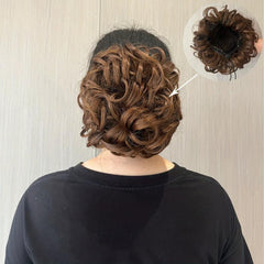 Messy Donut Hair Buns Updo Chignon Clip-In Extensions