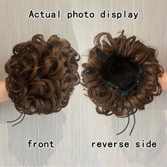 Messy Donut Hair Buns Updo Chignon Clip-In Extensions
