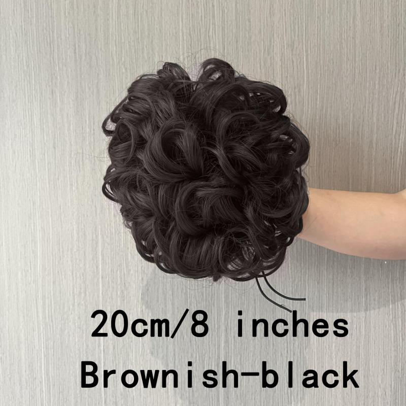 Messy Donut Hair Buns Updo Chignon Clip-In Extensions