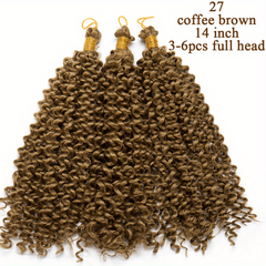 35 56 Cm Water Wave Hair Bundles Curly Crochet Hair Extensions S Ombre Synthetic