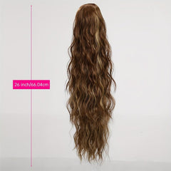 Long Curly Wavy Ponytail Extensions Synthetic Hair Extensions