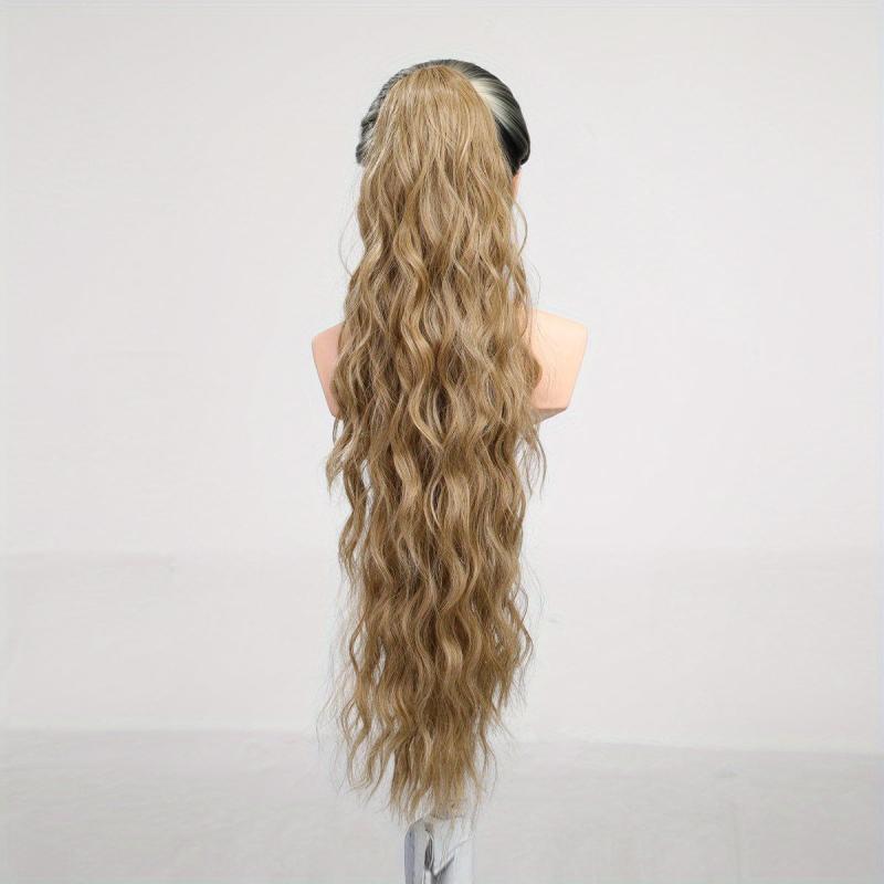Long Curly Wavy Ponytail Extensions Synthetic Hair Extensions