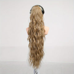 Long Curly Wavy Ponytail Extensions Synthetic Hair Extensions