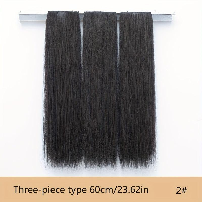 3pcs Hair Pads Synthetic Clip In Hair Extensions