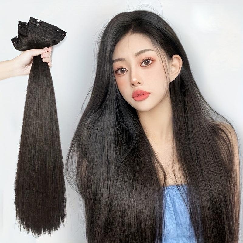 3pcs Hair Pads Synthetic Clip In Hair Extensions