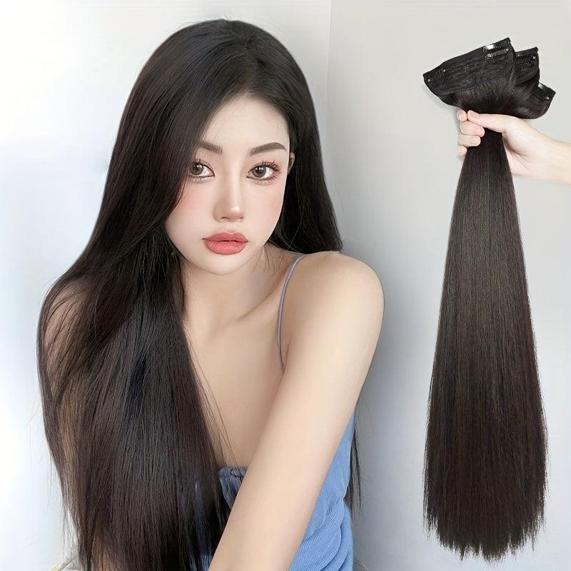3pcs Hair Pads Synthetic Clip In Hair Extensions