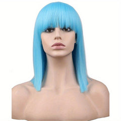 Anime Wig Shoulder Length Straight Hair Synthetic Wig Heat Resistant