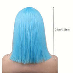 Anime Wig Shoulder Length Straight Hair Synthetic Wig Heat Resistant