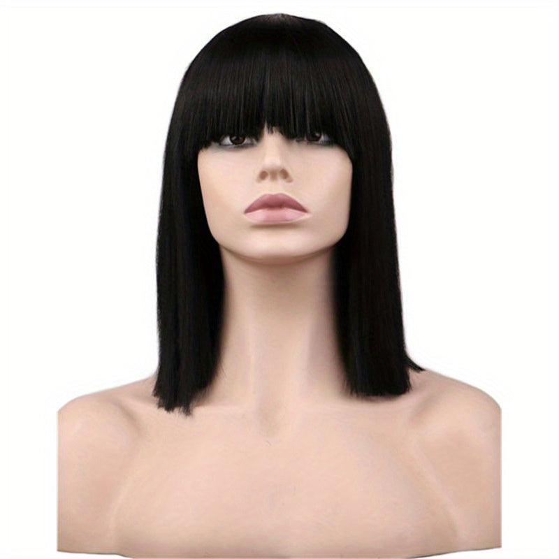 Anime Wig Shoulder Length Straight Hair Synthetic Wig Heat Resistant