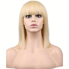 Anime Wig Shoulder Length Straight Hair Synthetic Wig Heat Resistant
