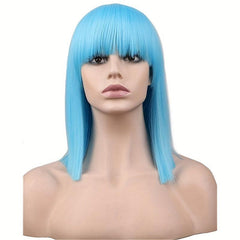 Anime Wig Shoulder Length Straight Hair Synthetic Wig Heat Resistant