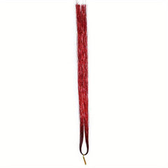 12 Colors Hair Tinsel Kit - 2400 Strands Extensions, 2 Needles, 100 Link Beads