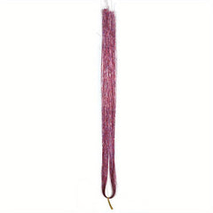 12 Colors Hair Tinsel Kit - 2400 Strands Extensions, 2 Needles, 100 Link Beads