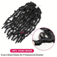 30 48 Cm Butterfly Locs Crochet Hair Bob Curly Wave Distressed Locs