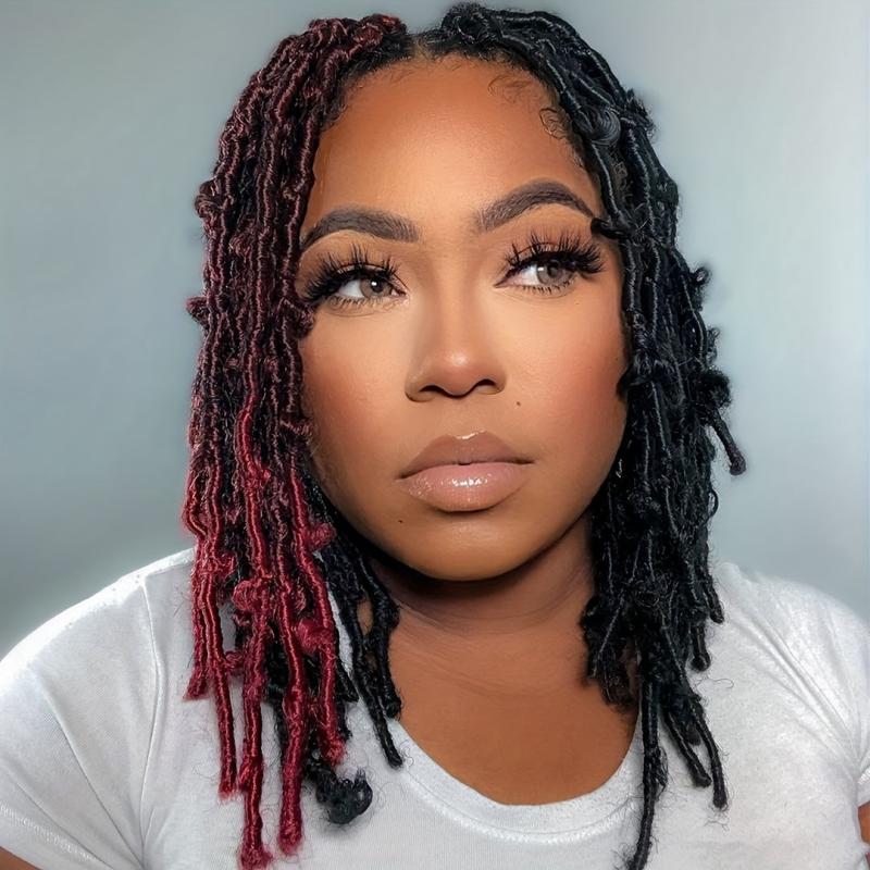 30 48 Cm Butterfly Locs Crochet Hair Bob Curly Wave Distressed Locs