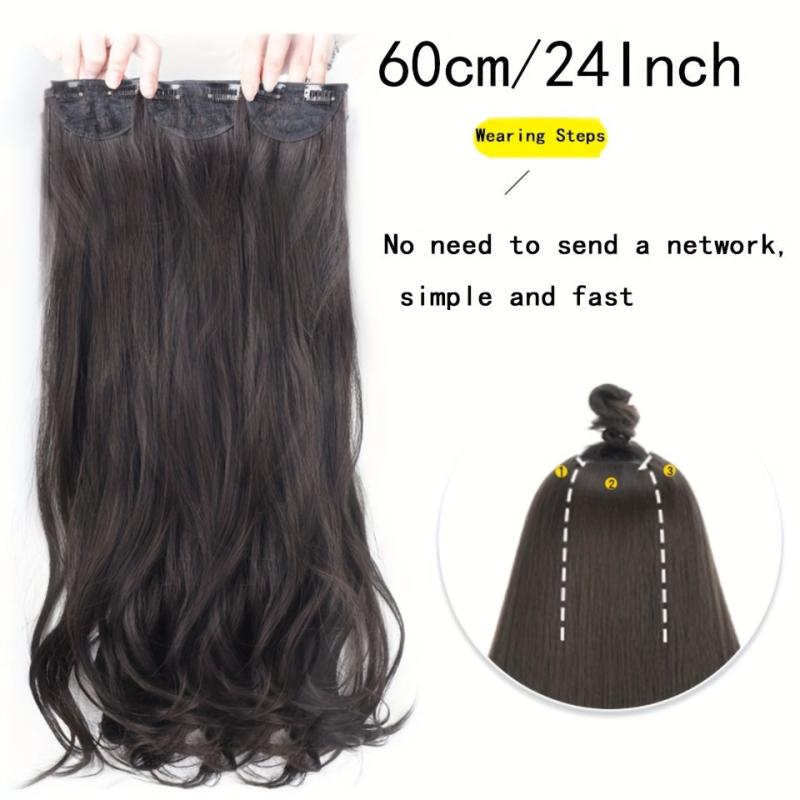 Long Deep Wave Clip In Hair Extensions Double Weft Hair Extensions