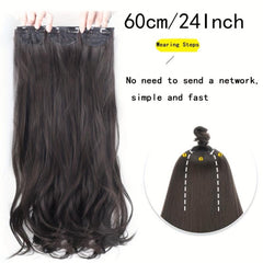 Long Deep Wave Clip In Hair Extensions Double Weft Hair Extensions