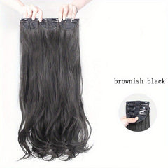 Long Deep Wave Clip In Hair Extensions Double Weft Hair Extensions