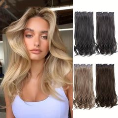 Long Deep Wave Clip In Hair Extensions Double Weft Hair Extensions
