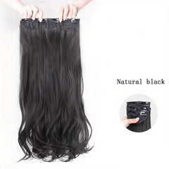 Long Deep Wave Clip In Hair Extensions Double Weft Hair Extensions