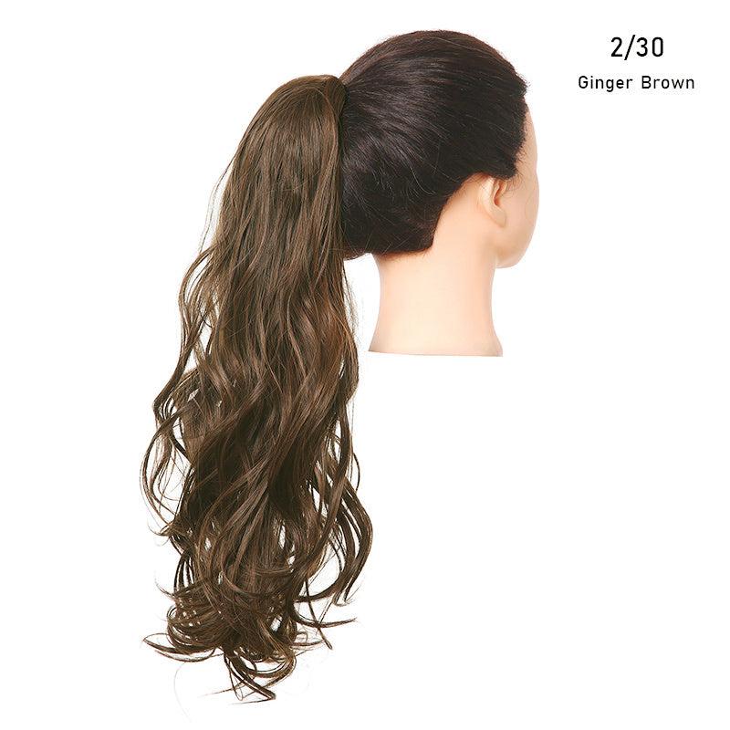 Long Curly Wavy Ponytail Extension Natural Soft Claw Clip In Synthetic Hairpiece