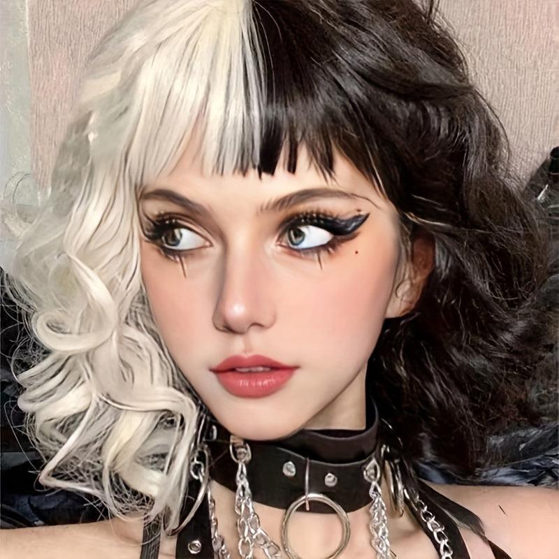 Short Curly Synthetic Hair Wig for Cosplay Halloween Costume