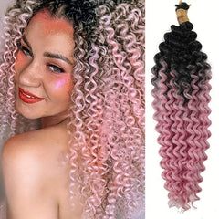 Ombre Spring Twist Braids Hair Pieces Synthetic Crochet Hair Extensions
