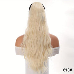 60 96 Cm Long Curly Wavy Ponytail Heat Resistant Fiber Hair Extensions