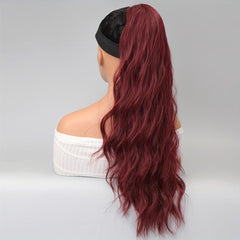 60 96 Cm Long Curly Wavy Ponytail Heat Resistant Fiber Hair Extensions