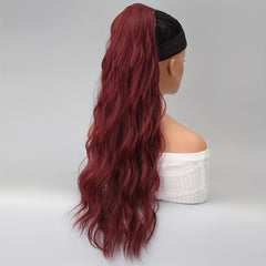 60 96 Cm Long Curly Wavy Ponytail Heat Resistant Fiber Hair Extensions