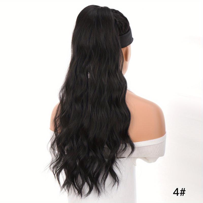 60 96 Cm Long Curly Wavy Ponytail Heat Resistant Fiber Hair Extensions