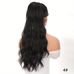 60 96 Cm Long Curly Wavy Ponytail Heat Resistant Fiber Hair Extensions