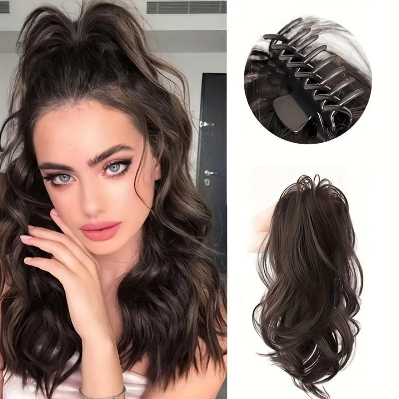 Messy Bun Hairpin Natural Hair Round Bun Wavy Curly Hair
