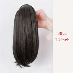 Long Synthetic Ponytail Extension with Claw Clip for Women's Hair