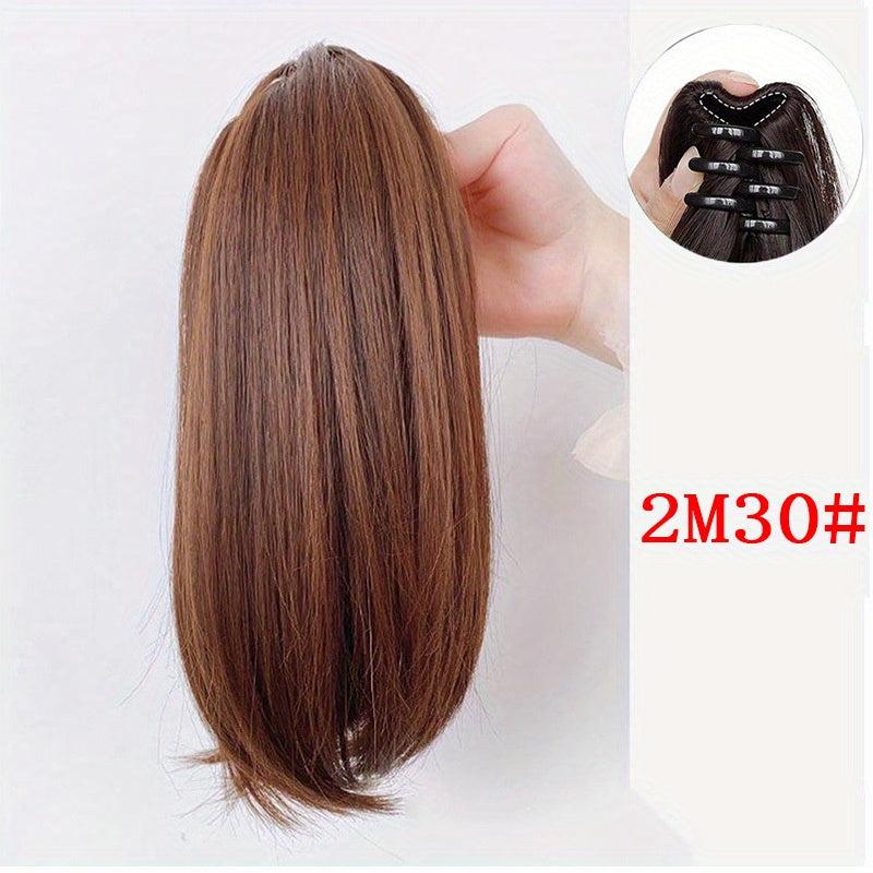 Long Synthetic Ponytail Extension with Claw Clip for Women's Hair