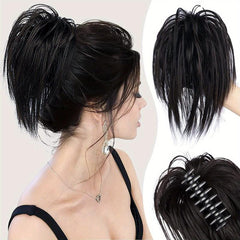 Messy Bun Hair Piece Claw Clip Hair Bun Wavy Curly Chignon Hair Bun